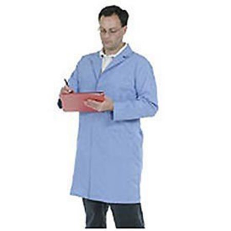 SUPERIOR SURGICAL Unisex Microstatic ESD Lab Coat, Small, Blue 473-S